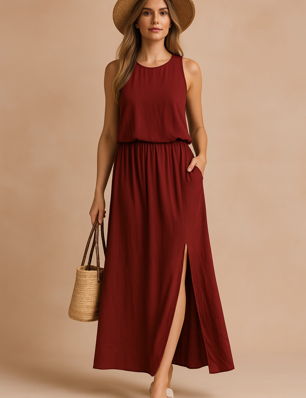 Florence | Stylish Sleeveless Summer Maxi Dress 0
