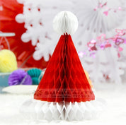 Folding paper Christmas hat decorations set 4