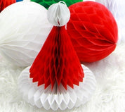 Folding paper Christmas hat decorations set 5