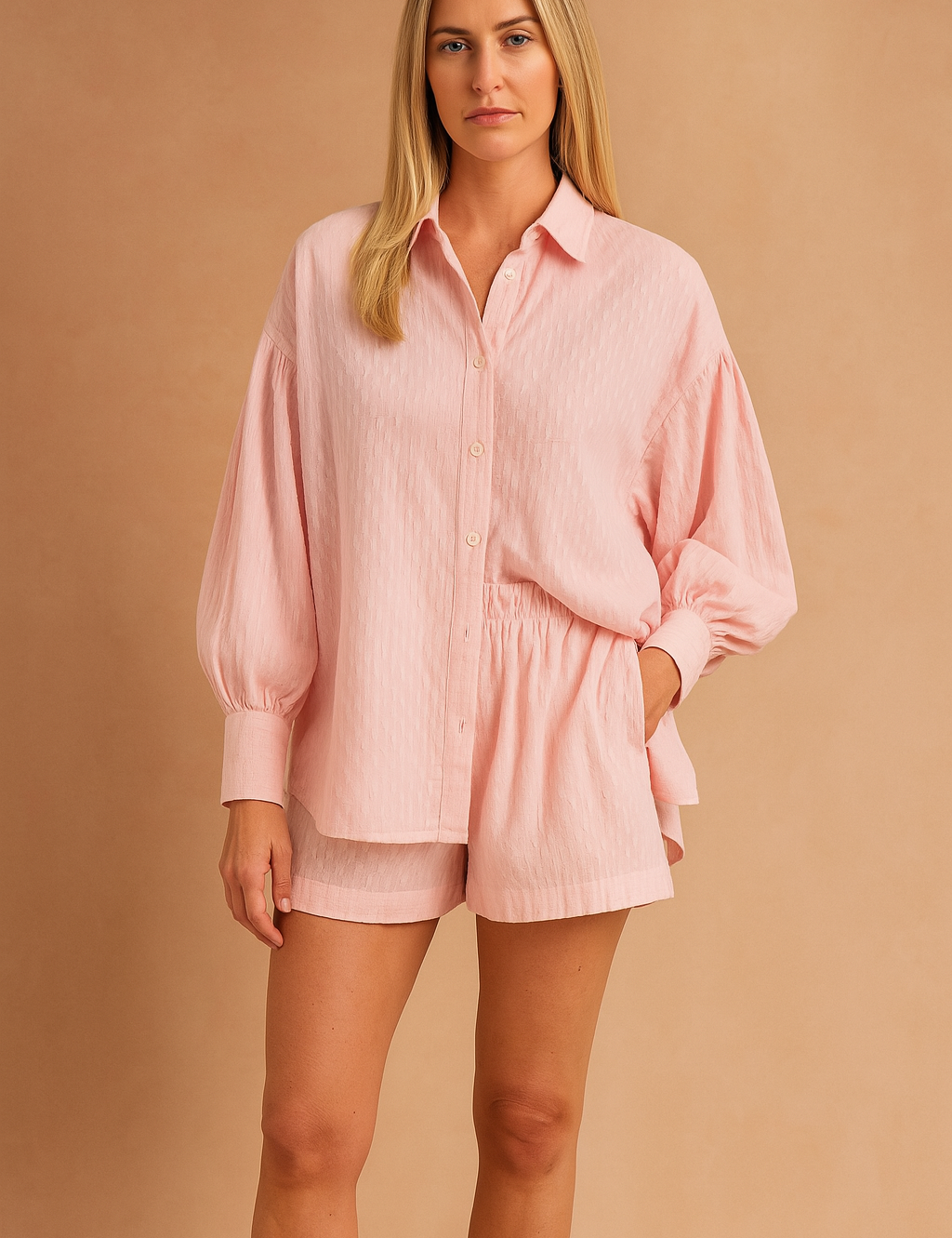 Freya | Casual Breathable Blouse and Crop Set 0