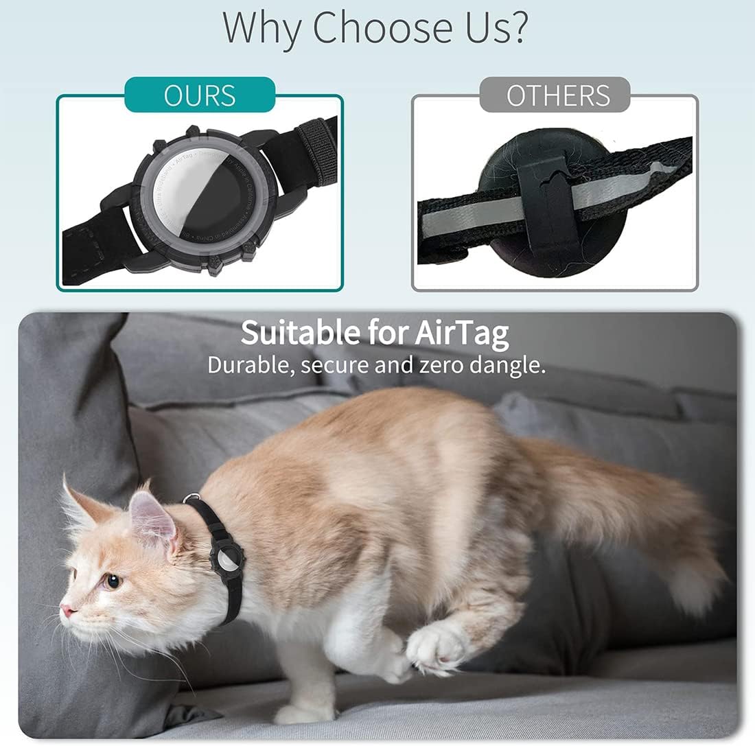 GPS tracker collar for cats | Quick-release fastener, reflective design and durable for safe outdoor adventures 4