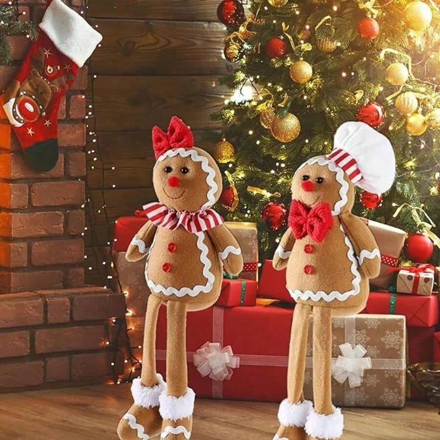 Gingerbread splendor | Soft plush Santa Claus decoration 1