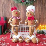 Gingerbread splendor | Soft plush Santa Claus decoration 2