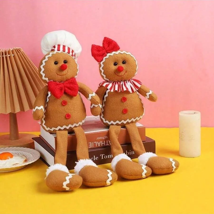 Gingerbread splendor | Soft plush Santa Claus decoration 3