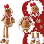 Gingerbread splendor | Soft plush Santa Claus decoration 4