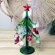 Glass tree plant Christmas decoration figurine 6