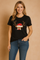 Glenda | Christmas t-shirt with a reindeer in a Christmas hat 1