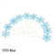 Glitter Snowflake New Year's Party Cake Toppers 20 pcs Set 10