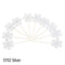 Glitter Snowflake New Year's Party Cake Toppers 20 pcs Set 11