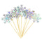 Glitter Snowflake New Year's Party Cake Toppers 20 pcs Set 3