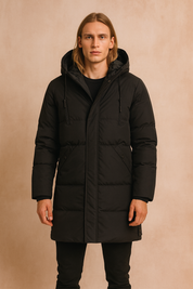 Grzegorz | Men's Winter Quilted Parka Jacket with Hood 0