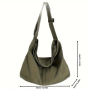 Hailey | Stylish Oversized Canvas Crossbody Messenger Bag 7