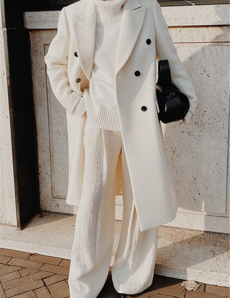 Hain | Women's Double-Breasted Long Trench Coat | Winter 0