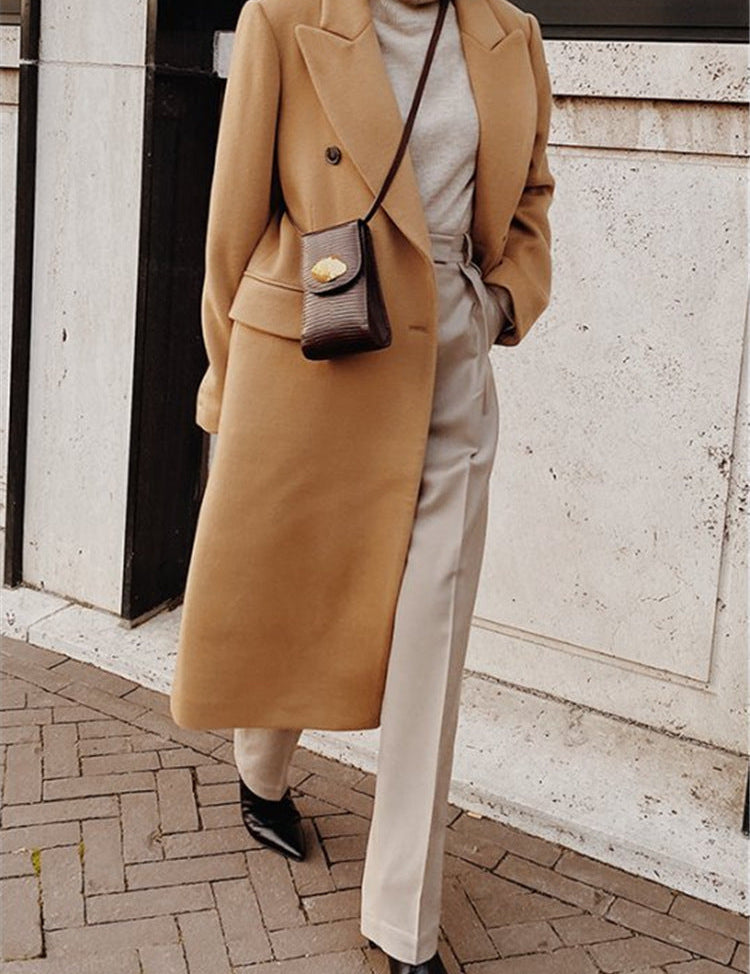 Hain | Women's Double-Breasted Long Trench Coat | Winter 4