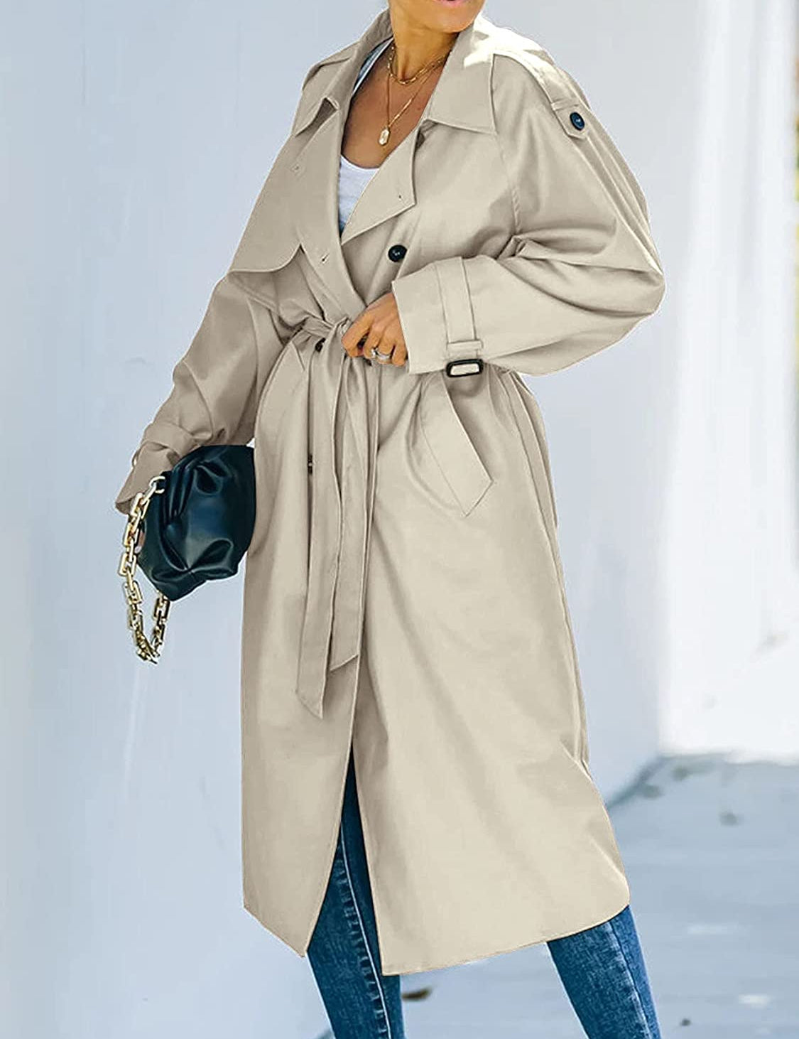 Harlani | Women's Double-Breasted Trench Coat | Long 1