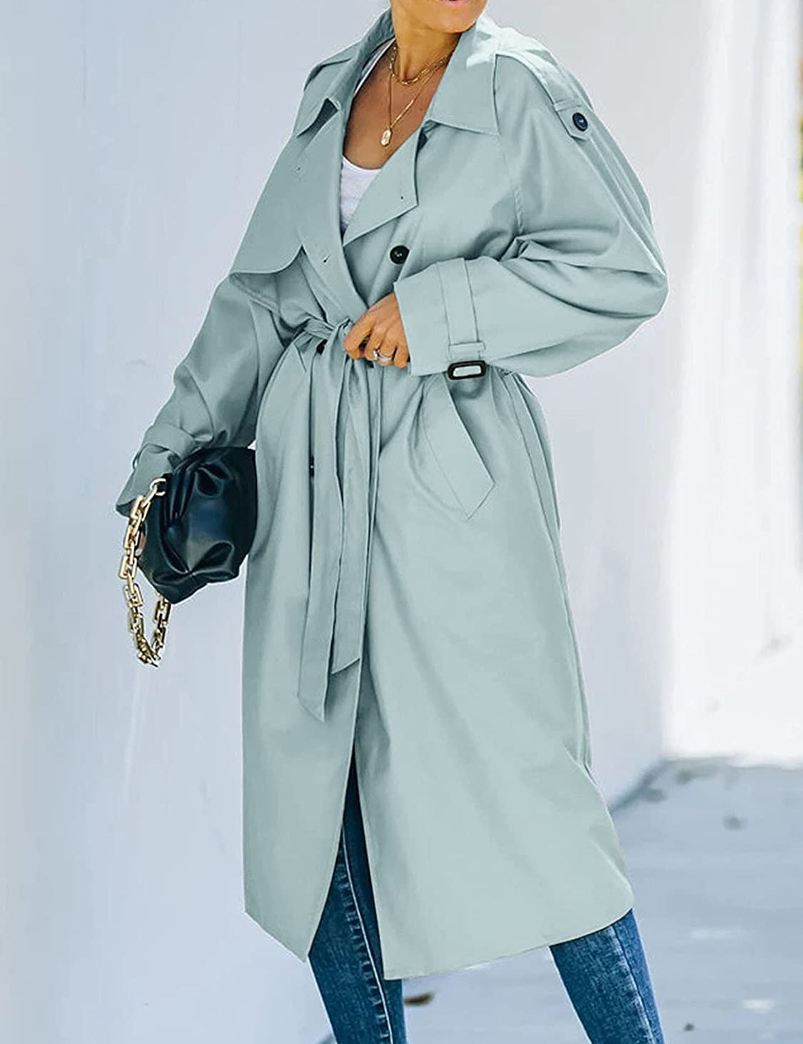 Harlani | Women's Double-Breasted Trench Coat | Long 5