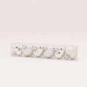 Heart-shaped Christmas tree baubles set 5