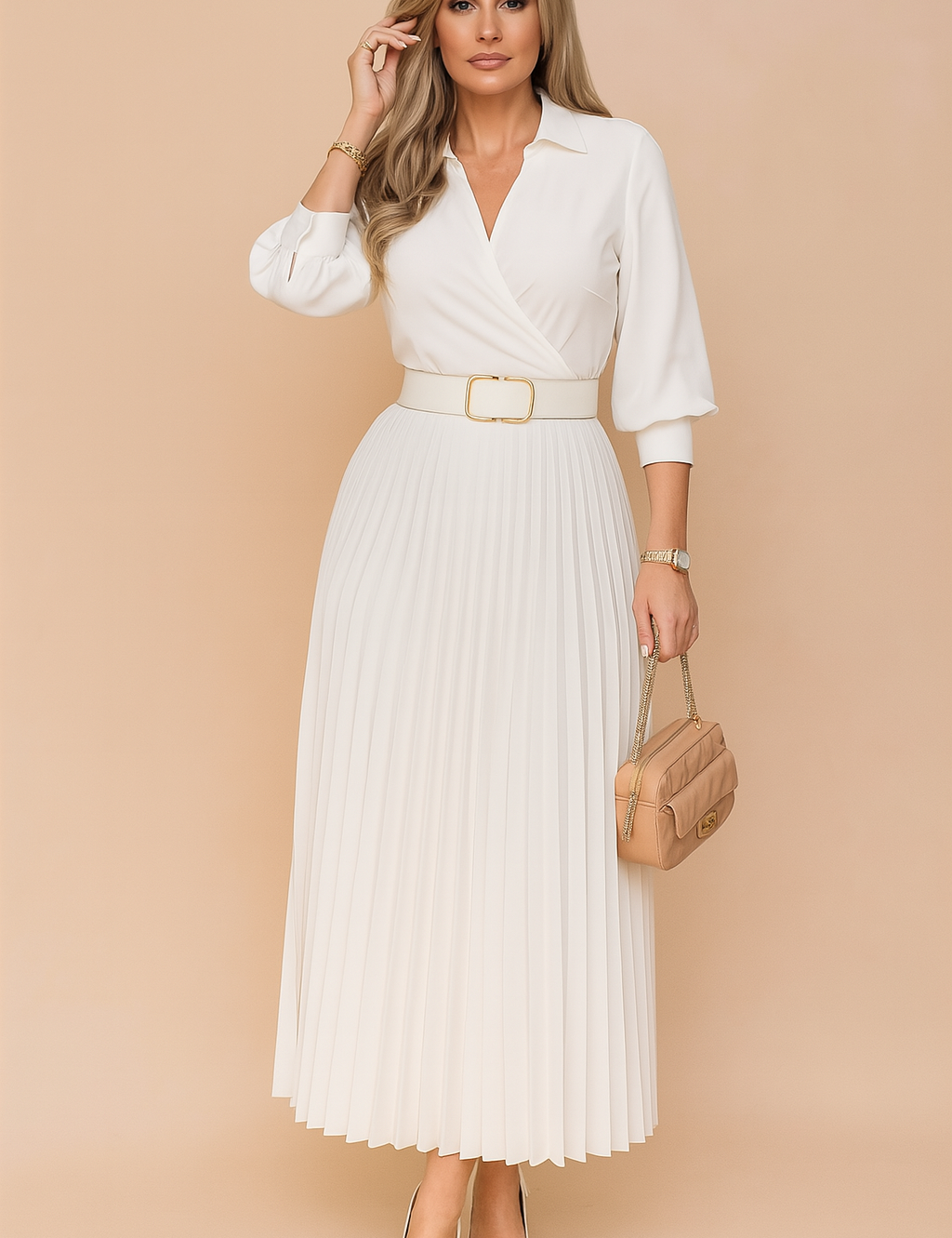 Isabella | Elegant midi summer dress in strong sizes 1