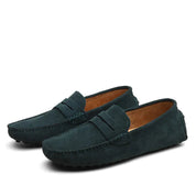 Italian-style suede loafers 1