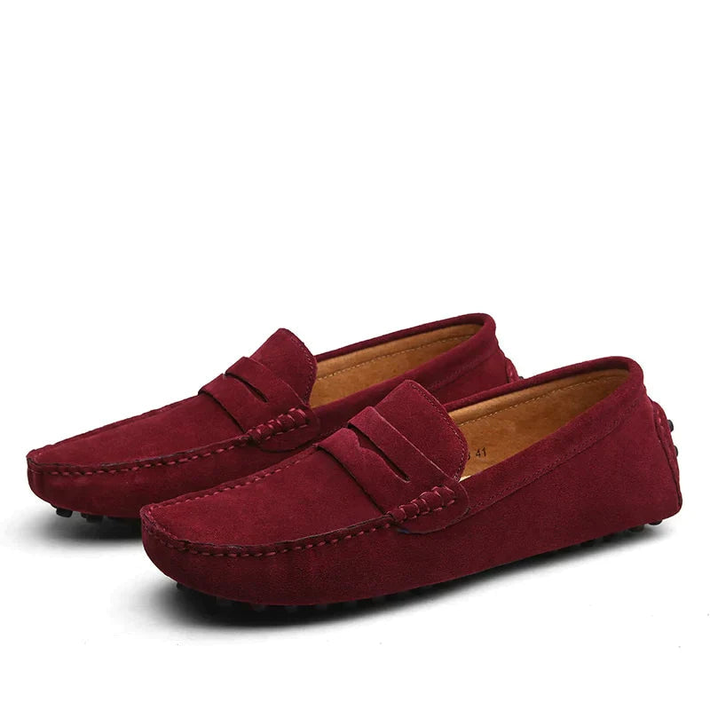 Italian-style suede loafers 2