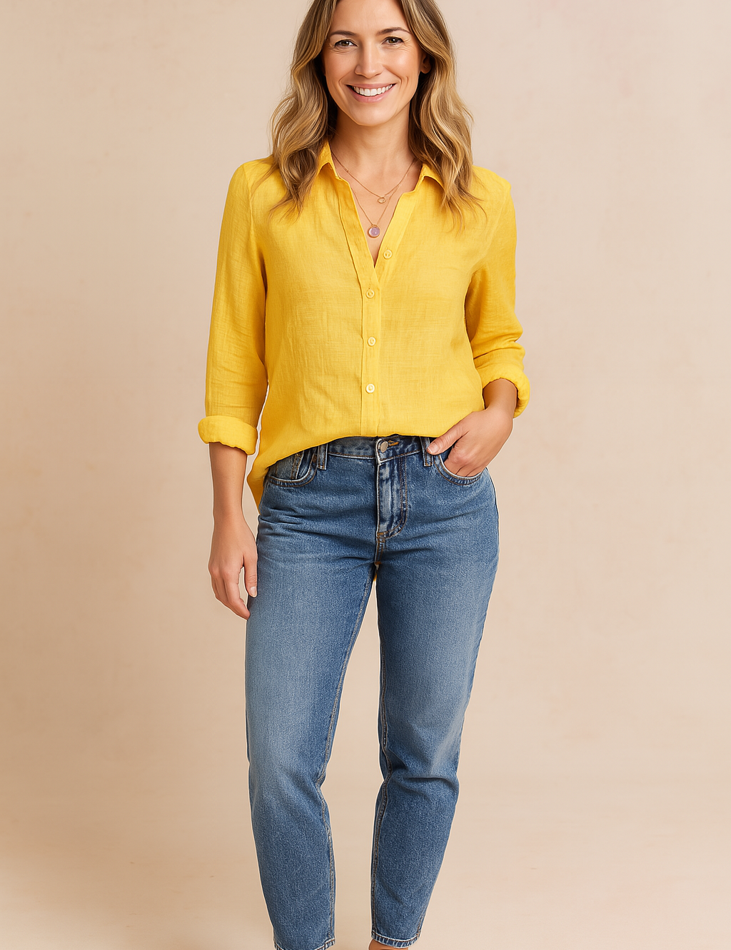 JENNIFER | Classic shirt blouse with a casual style 8