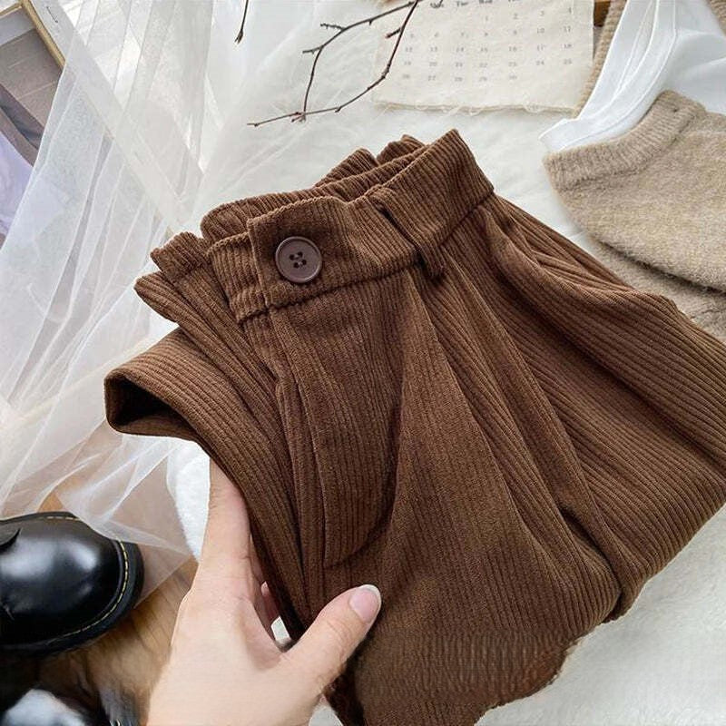 JESSY | Vintage High Waist Corduroy Pants for Women 6