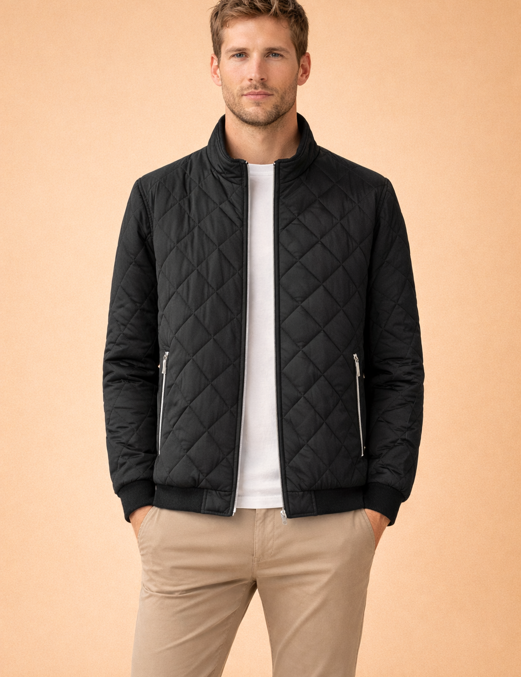 Jakub | Men's quilted insulated jacket with zipper 0