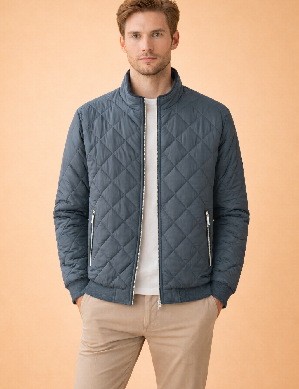 Jakub | Men's quilted insulated jacket with zipper 1