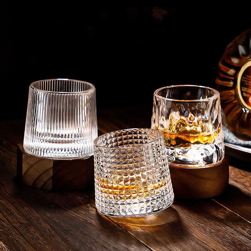 Japanese Edo Spinning Whiskey Glass Set – Elegant Tumbler for Enhanced Aroma and Flavor 5
