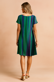 Jenny | Flowy Boho Dress with Gradient Effect 2