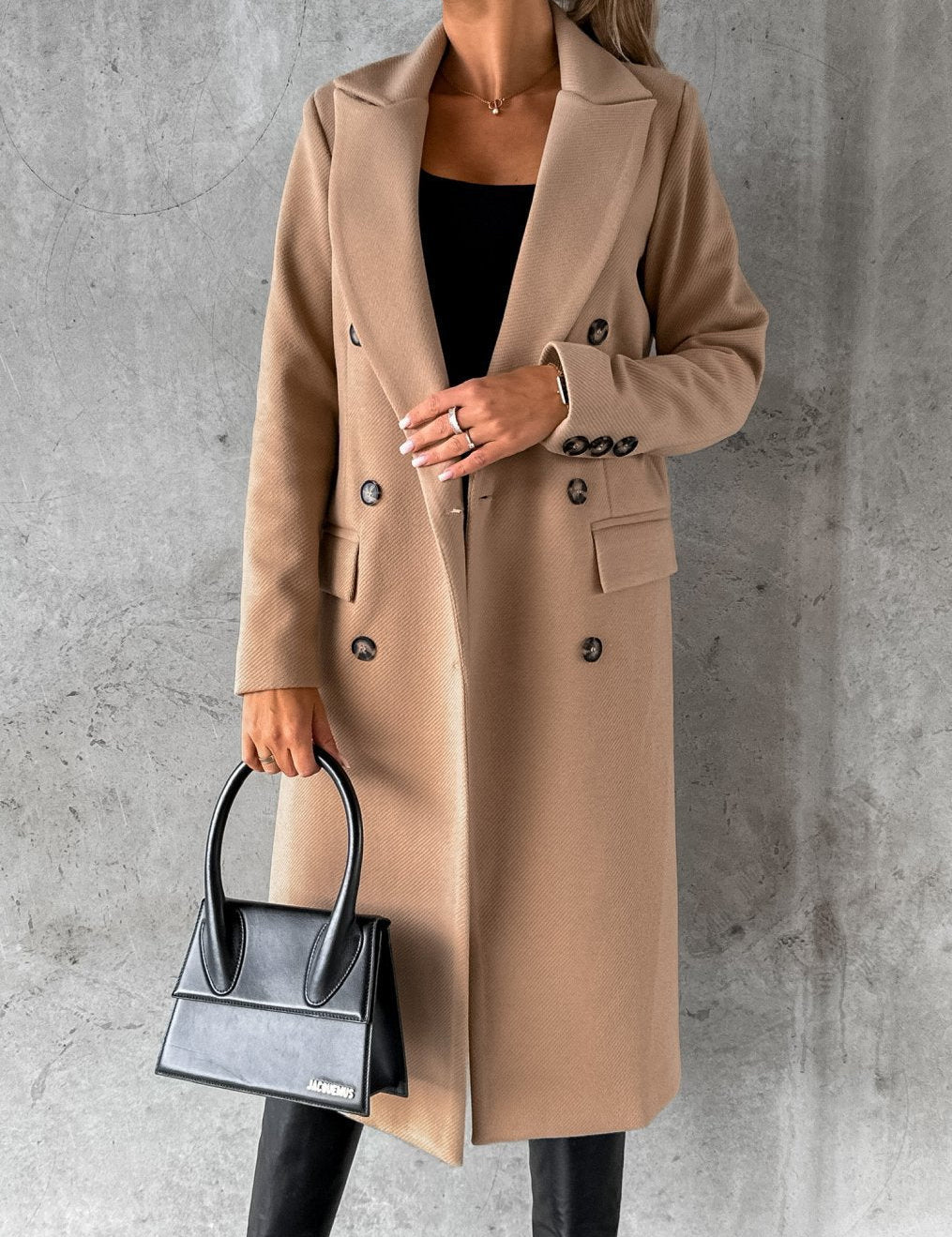 KATE | Woolen Coat Long Fit Women 0