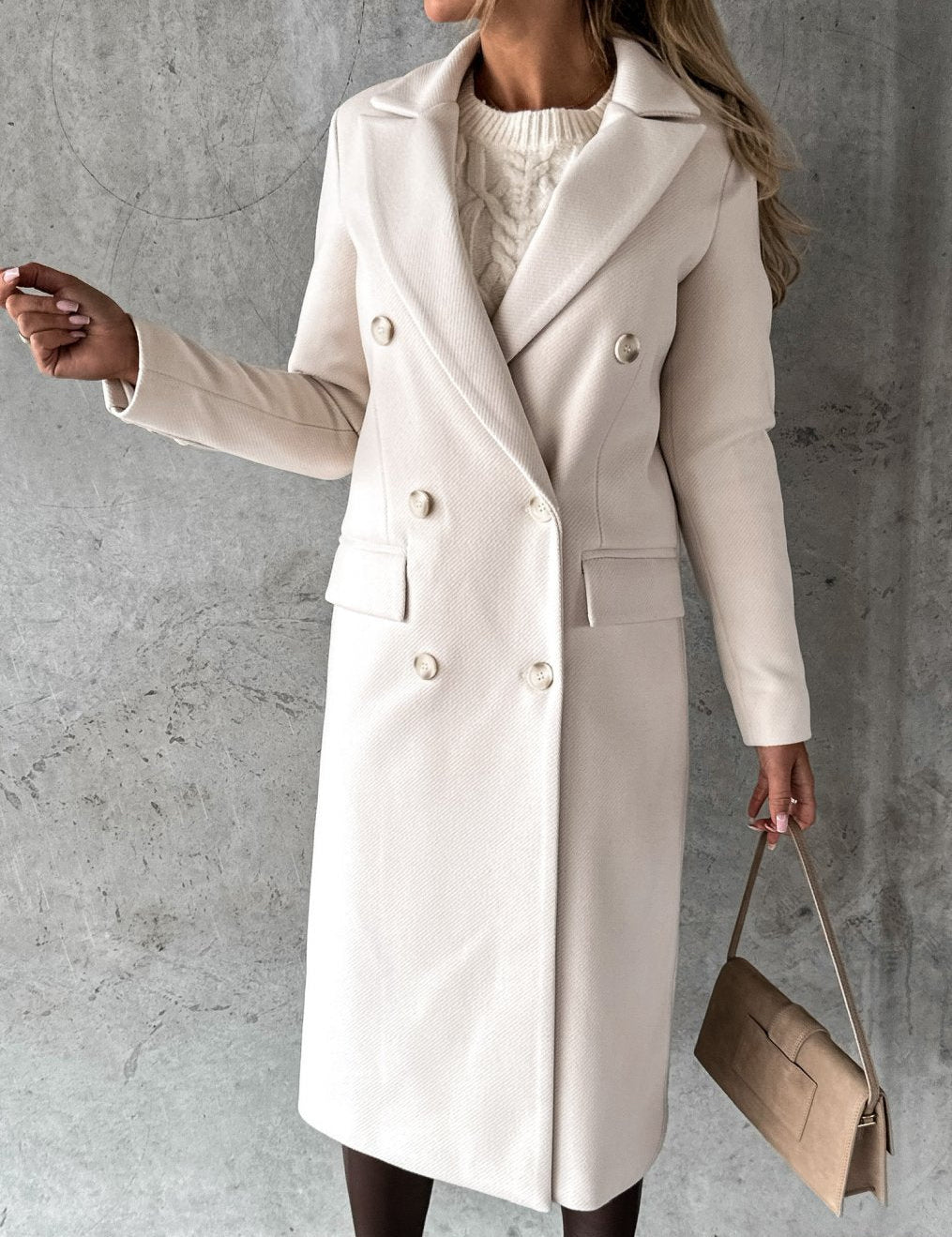 KATE | Woolen Coat Long Fit Women 3