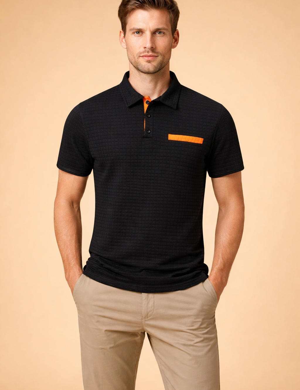 Kamil | Modern, structured short-sleeved polo shirt 0