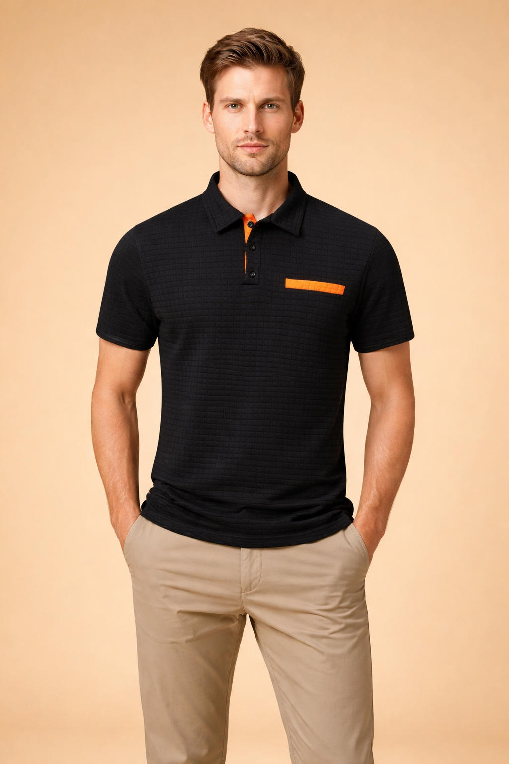 Kamil | Modern, structured short-sleeved polo shirt 0