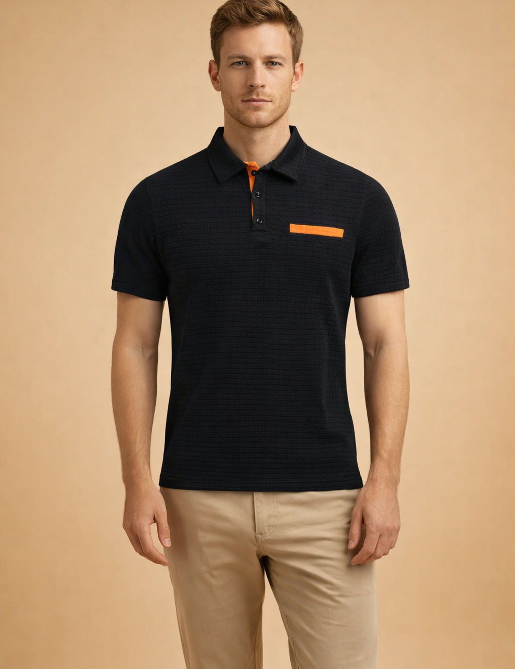 Kamil | Modern, structured short-sleeved polo shirt 1