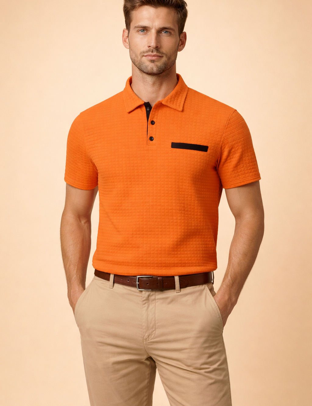 Kamil | Modern, structured short-sleeved polo shirt 10