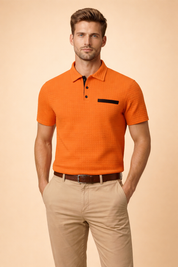 Kamil | Modern, structured short-sleeved polo shirt 10