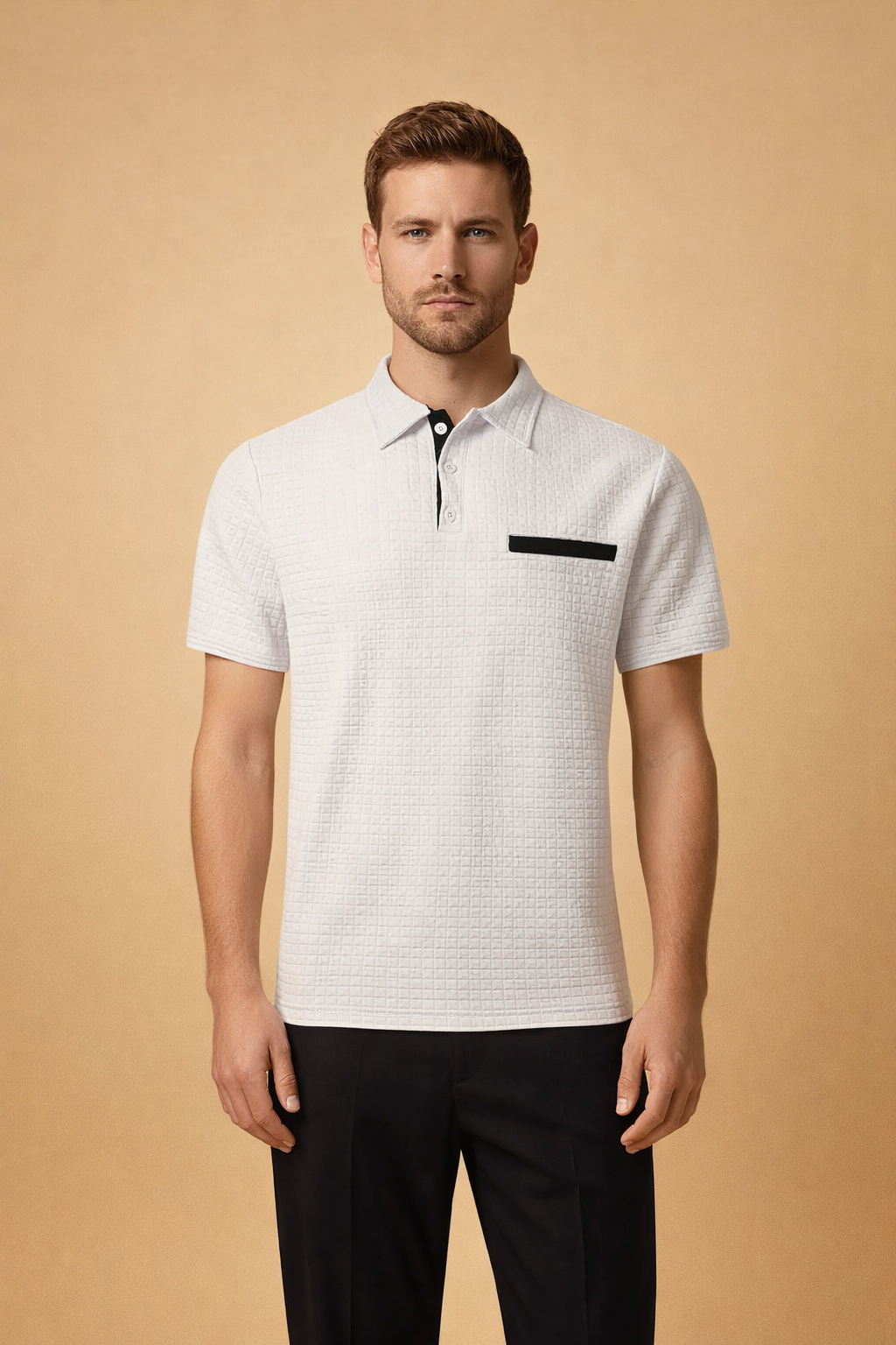Kamil | Modern, structured short-sleeved polo shirt 2