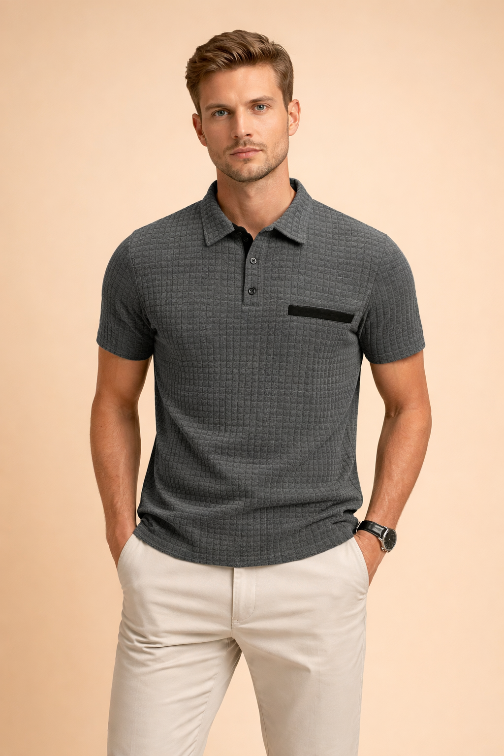 Kamil | Modern, structured short-sleeved polo shirt 3