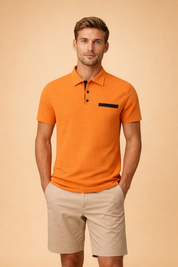 Kamil | Modern, structured short-sleeved polo shirt 4