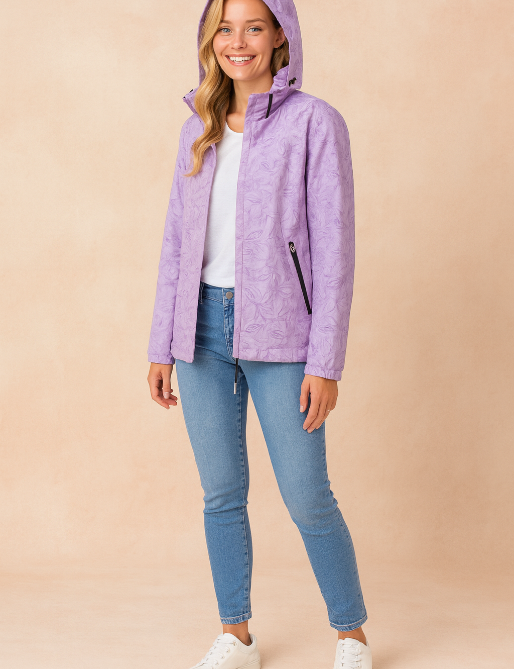 Karina | Winter Jacket with Hood and Fashionable Pattern 2