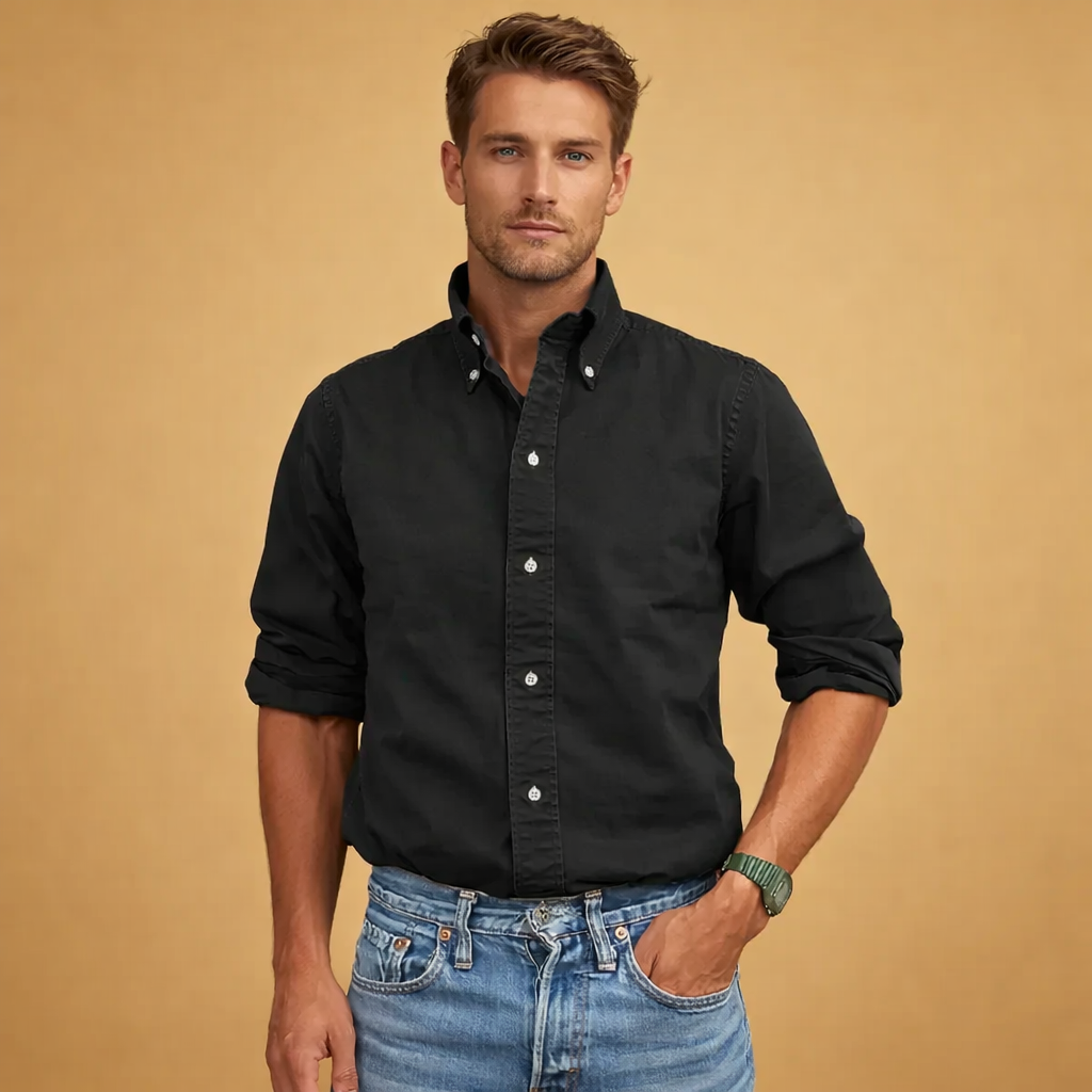 Ken | Men's Long Sleeve Button-Down Shirt 0