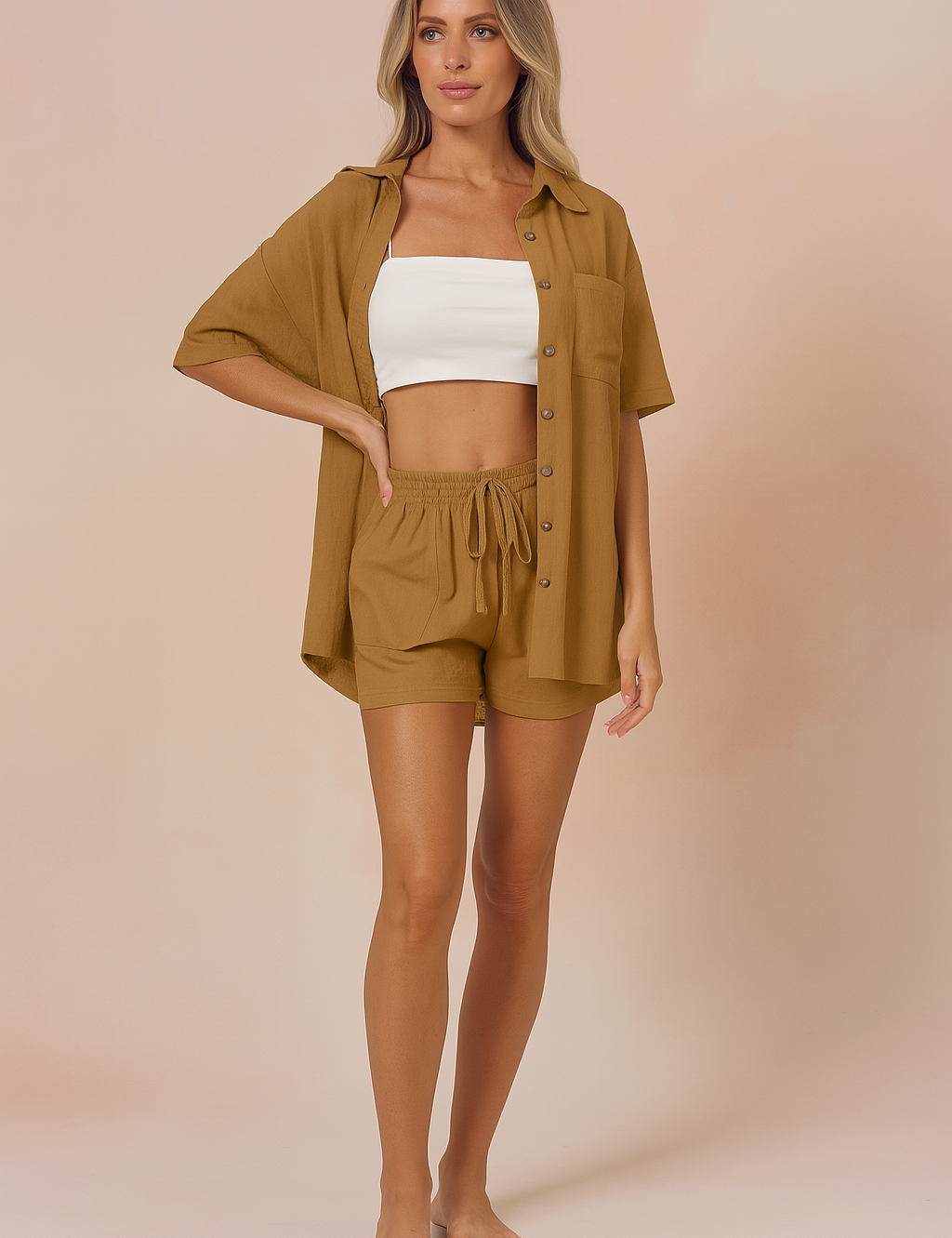 Kirra | Comfortable, loose top and casual short set 7