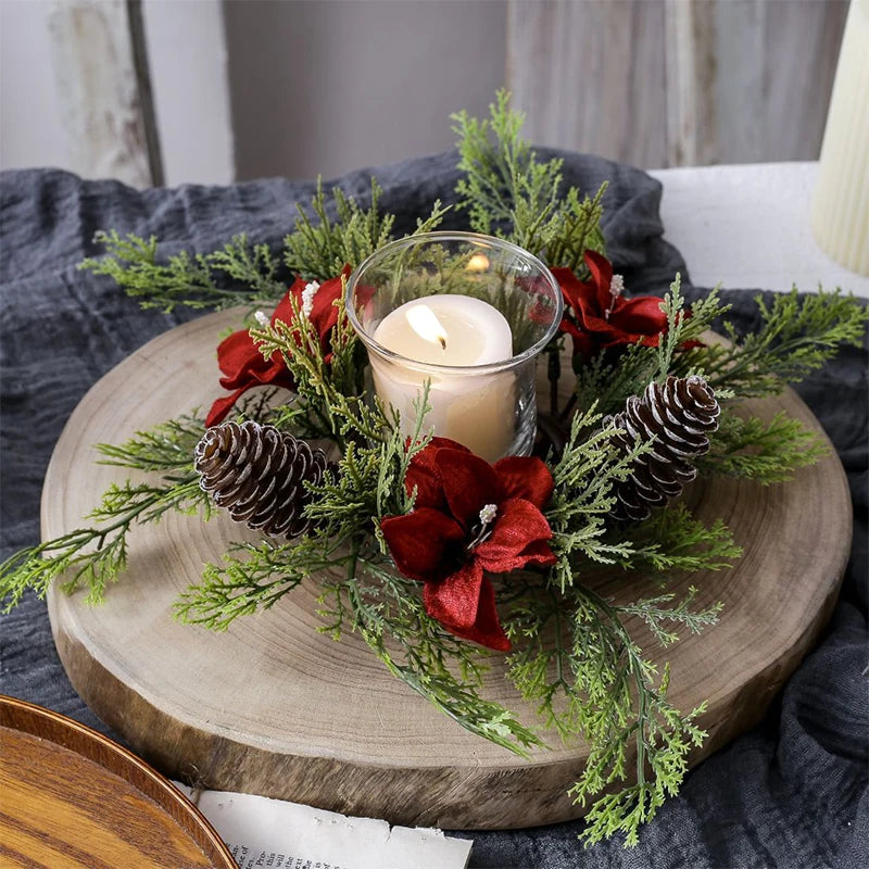 KransElegance | Candlestick centerpiece for Christmas decoration 1