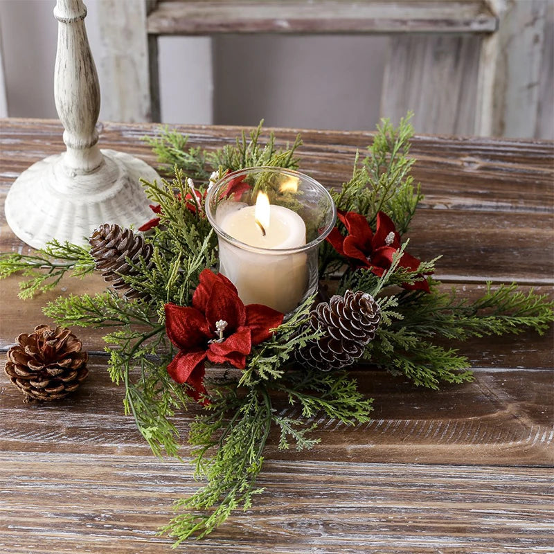 KransElegance | Candlestick centerpiece for Christmas decoration 2