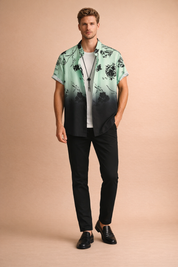 Krzysztof | Men's Hawaiian-style shirt with a 3D floral print for casual days 4