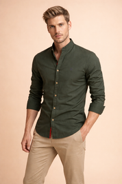 Krzysztof | Men's casual long-sleeved button-down top 0