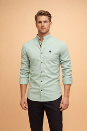 Krzysztof | Men's casual long-sleeved button-down top 1