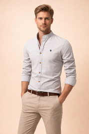 Krzysztof | Men's casual long-sleeved button-down top 7