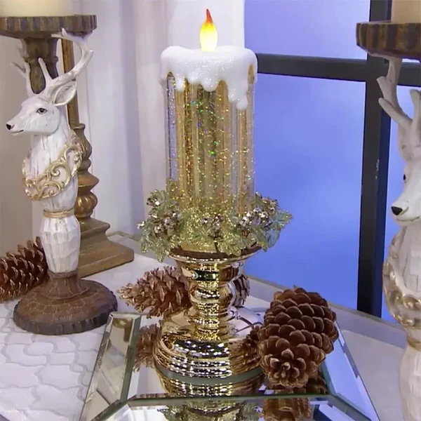 LED Christmas lights rechargeable with glitter 3